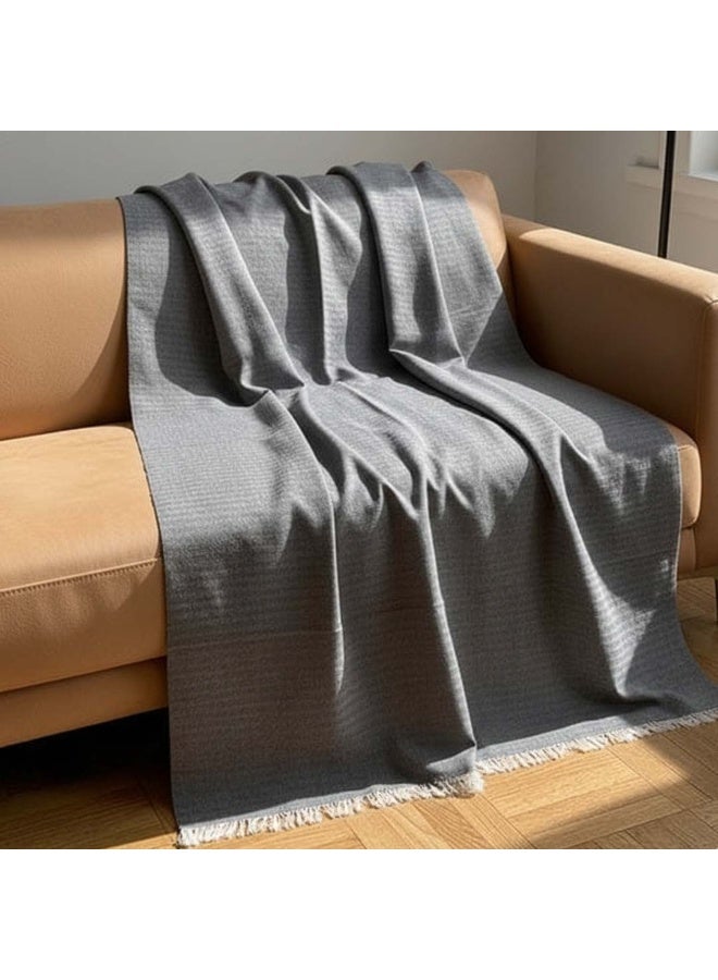 إنشز هوم غطاء أريكة رمادي 220*90 سم - Image 1